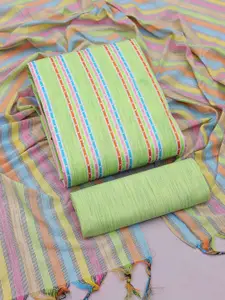 Maroosh Striped Unstitched Dress Material