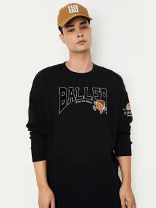 max Men Printed Pullover Sweatshirt