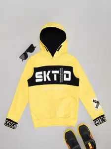 Pantaloons Junior Boys Cotton Typography Hooded Sweatshirt