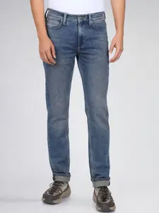 Lee Men Mid-Rise Bruce Slim Fit Light Fade Stretchable Jeans