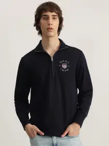 GANT Men Solid Cotton Pullover Sweatshirt