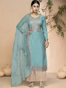 Maroosh Ethnic Motifs Embroidered Zari Unstitched Dress Material
