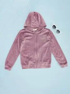 Pantaloons Junior Girls Hooded Front-Open Sweatshirt