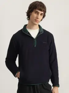 GANT Men Solid Collared Pullover Sweatshirt