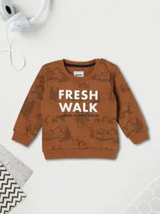 max Boys Printed Pullover Sweatshirt