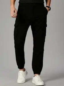 British Club Men Relaxed Low-Rise Cargos Cotton Trouser