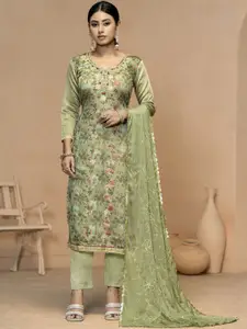 Maroosh Floral Embroidered Unstitched Dress Material