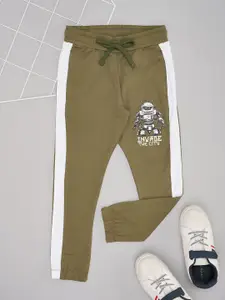 Pantaloons Junior Boys Colourblocked Cotton Mid-Rise Regular Fit Joggers