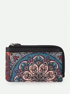 ZOUK Women Ethnic Motifs Printed Zip Around Wallet
