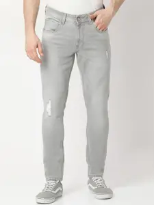 SPYKAR Men Slim Fit Mildly Distressed Heavy Fade Stretchable Jeans