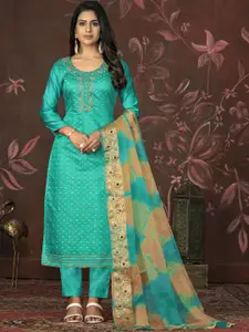 Maroosh Floral Embellished Unstitched Dress Material