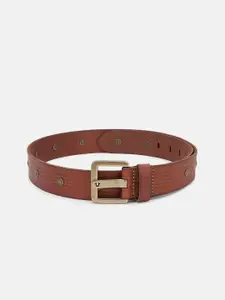 True Religion Men Textured Leather Belt