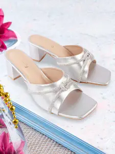 DressBerry Women Embellished Party Block Sandals