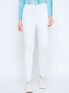 Madame Women Cotton Skinny Fit Slash Knee Casual Jeans