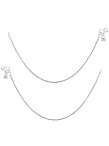 Heer Collection Silver-Plated Anklets