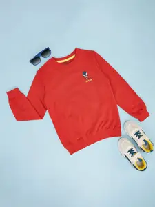 Pantaloons Junior Boys Printed Round Neck Sweatshirt