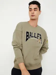 max Men Cotton Printed Casual Sweatshirt