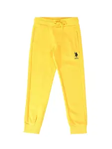 U.S. Polo Assn. Kids Boys Mid-Rise Cotton Joggers