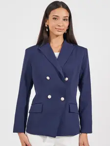 Styli Women Regular Fit Double Breasted Blazer