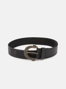 True Religion Men Printed Leather Belt