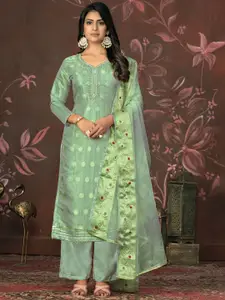 Maroosh Ethnic Motifs Woven Design Beads & Stones Unstitched Dress Material