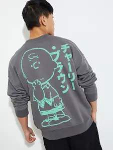Max Urb_N Men Oversized Peanuts Sweatshirt