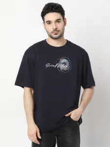 SPYKAR Men Graphic Printed Round Neck Cotton T-shirt