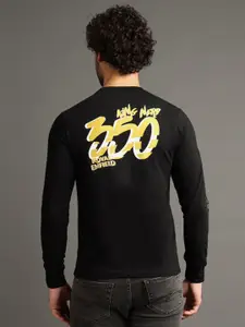 Royal Enfield Men Typography Printed Round Neck Cotton T-shirt