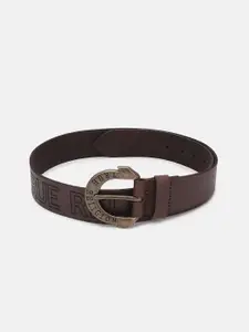True Religion Men Printed Leather Belt