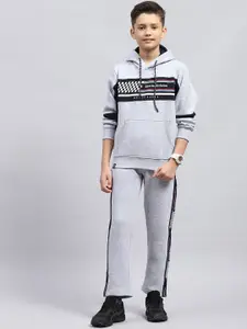 Monte Carlo Boys Hooded Neck Full Sleeves Printed Tracksuits