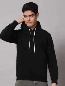 Obaan Men Solid Hooded Sweatshirt