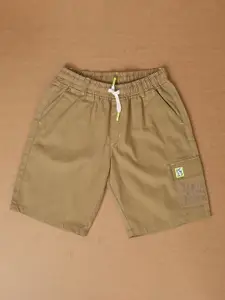 V-Mart Boys Mid Rise Knee Length Twill Shorts
