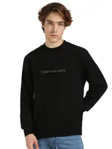 Calvin Klein Jeans CHENILLE MONOLOGO Men Solid Sweatshirt