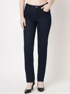 Kraus Jeans Women Straight Fit Mid-Rise Light Fade Jeans