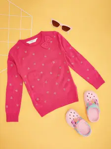 Pantaloons Junior Girls Chevron Printed Casual Pullover