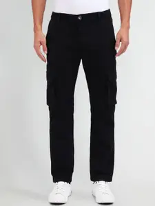 U.S. Polo Assn. Denim Co. Men Mid-Rise Straight Fit Cargos Trousers