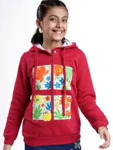 ARIAS By LARA DUTTA Girls Cotton Graphic Printed Sweatshirt