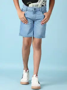 V-Mart Boys Cotton Regular Fit Washed Shorts