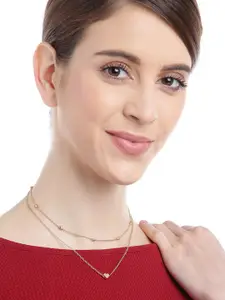 YouBella Gold-Plated Layred Necklace