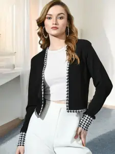 IUGA Long Sleeves Wasit Length Open Front Shrug