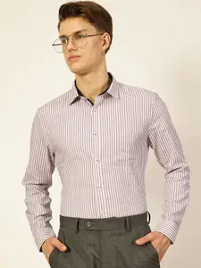 Thomas Scott Men Premium Opaque Striped Formal Shirt