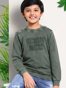 ARIAS By LARA DUTTA Boys Round Neck Pullover Cotton Sweatshirt