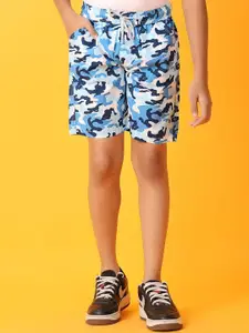 V-Mart Boys Cotton Printed Regular Fit Mid-Rise Shorts