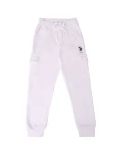 U.S. Polo Assn. Kids Boys Cotton Mid Rise Regular Fit Joggers