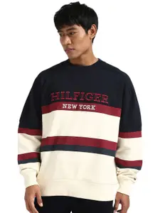 Tommy Hilfiger Men Cotton Typography Sweatshirt