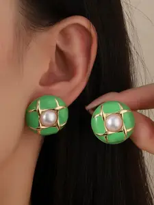 SALTY Contemporary Pearl Studs