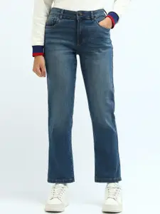 U.S. Polo Assn. Women Women Slim Fit High-Rise Light Fade Stretchable Jeans