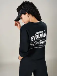 Ajile by Pantaloons Women Typography Printed  Pullover Sweatshirt