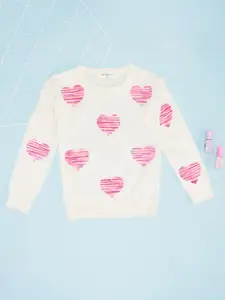 Pantaloons Junior Girls Round Neck Long Sleeves Pullover