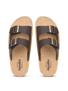 Aqualite Men Buckle Strap Sliders Comfortable Flip Flops